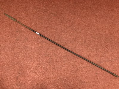 Lot 411 - Spear Double Edge Metal Spear Point and Wood...