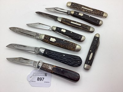 Lot 897 - Folding Pocket Knives, including Johnson...