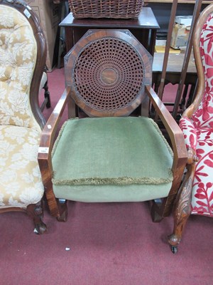 Lot 1582 - A Circa 1930's Art Deco Armchair, with...