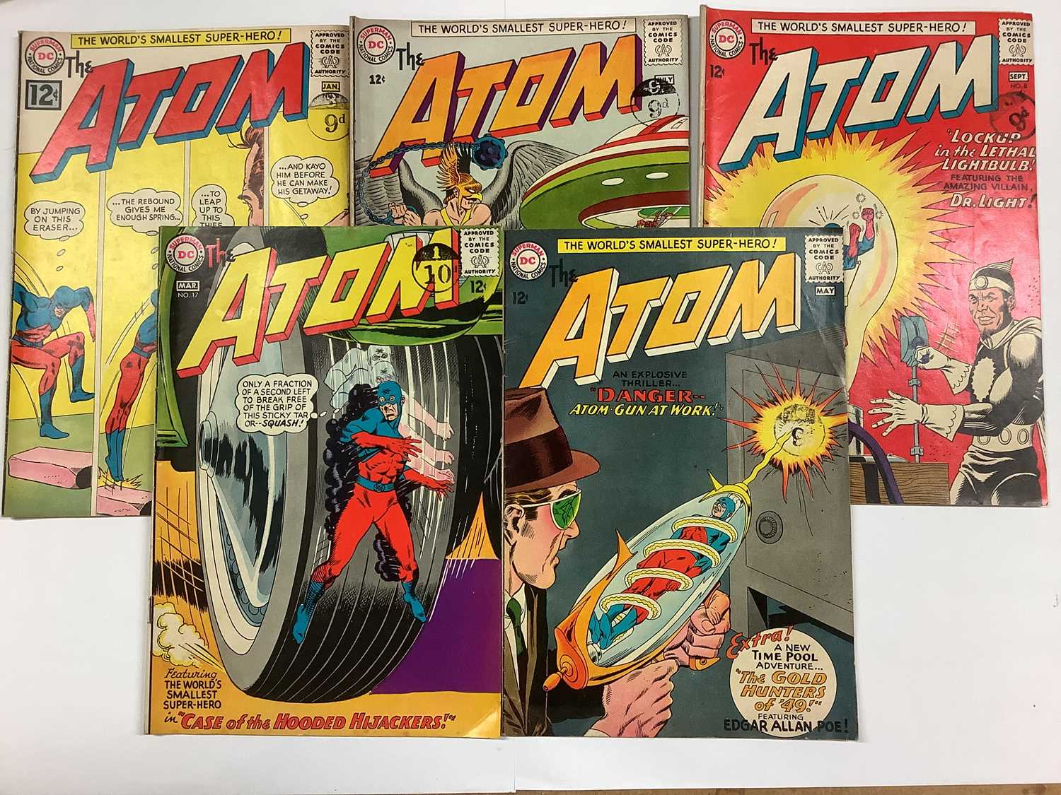 Lot 716 - Five The Atom DC Comics, comprising #4, #7, #8,...