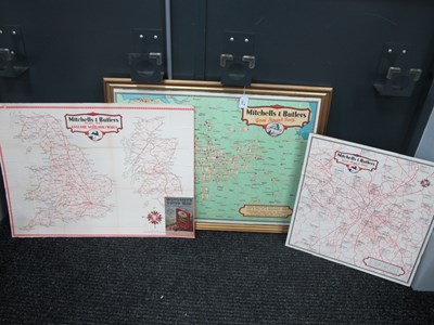 Lot 1007 - Vintage Advertising. A Circa 1950's Framed Map...