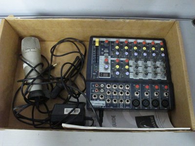 Lot 312 - Soundcraft Notepad 124FX Mixer, and Samson...