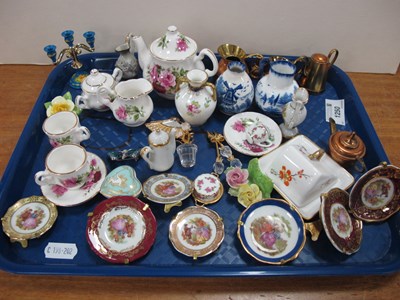 Lot 1250 - Miniature Staffordshire Tea Service, other...