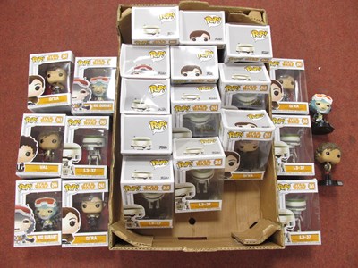 Lot 415 - Twenty Three Star Wars Themed Funko Pop Vinyl...