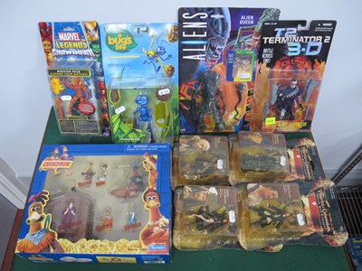 Lot 461 - Eight TV/Film Themed Carded Plastic Action...