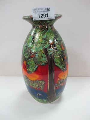 Lot 1291 - Anita Harris 'Bluebell Wood' Minos Vase, gold...