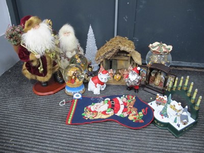 Lot 1068 - Christmas Decorations, Father Christmas...
