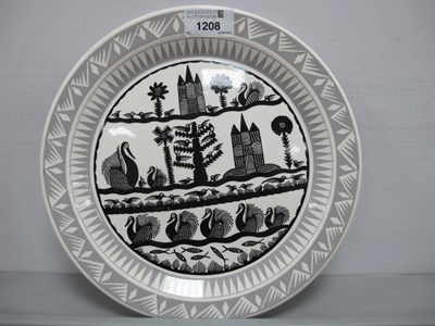 Lot 1208 - Royal Worcester Scottie Wilson Pottery Plate,...