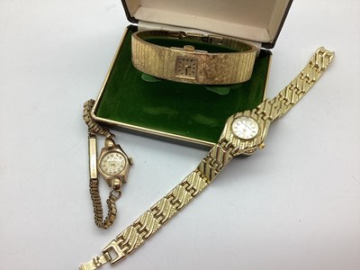 Lot 216 - A Vintage 9ct Gold Cased Ladies Wristwatch, to...