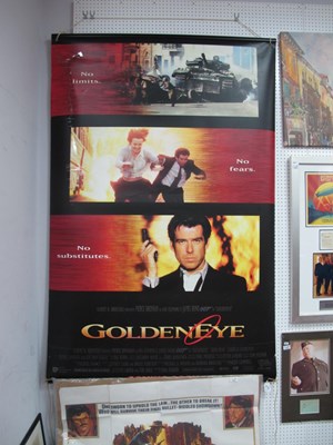 Lot 1553 - James Bond 'Golden Eye' Promotional Banner,...