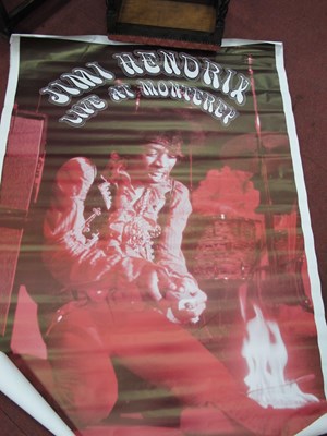 Lot 1560 - Jimi Hendrix Live at Monterey Poster, 139 x...