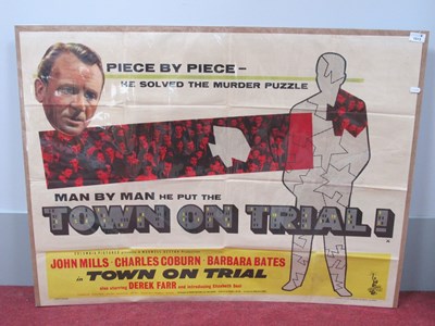 Lot 1513 - Vintage Film Poster 'Town On Trial', featuring...