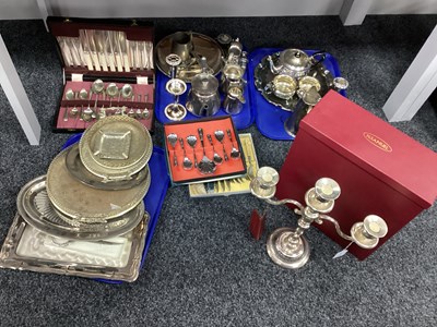 Lot 184 - A Mixed Lot of Assorted Plated Ware, including...