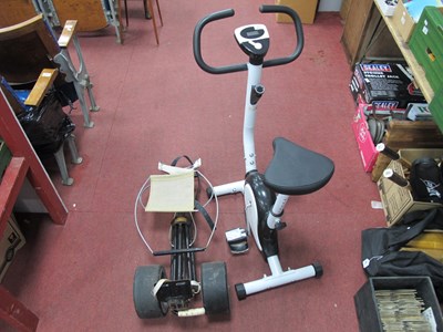 Lot 1152 - Coopers Exercise Bike; Golf trolley.