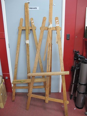 Lot 1175 - Two Pine Folding Easels.