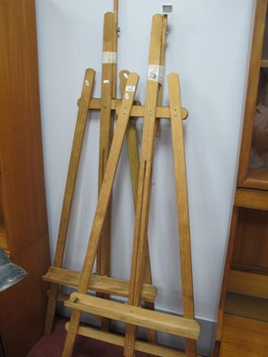 Lot 1602 - Two Pine Folding Easels.