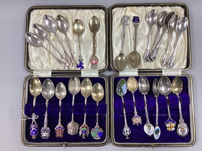 Lot 157 - A Collection of Hallmarked Silver and Enamel...