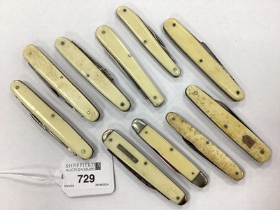 Lot 729 - A Collection of Assorted Penknives. (10)