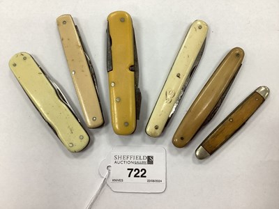 Lot 722 - A Collection of Assorted Penknives. (6)