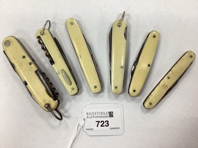 Lot 723 - A Collection of Assorted Penknives. (6)