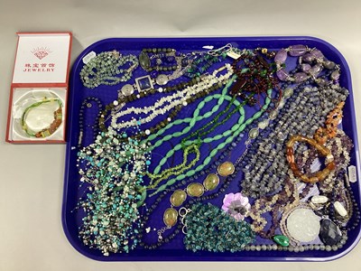 Lot 126 - An Assortment of Hardstone Jewellery, to...