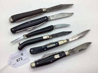 Lot 872 - A Collection of Assorted Folding Pocket Knives....