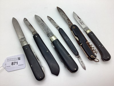 Lot 871 - A Collection of Assorted Folding Pocket Knives....