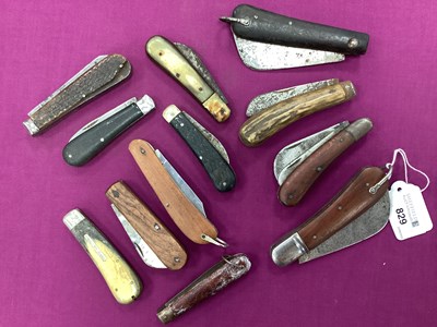 Lot 829 - A Collection of Assorted Single Blade Folding...