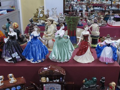 Lot 1276 - Royal Doulton Pretty Ladies Figurines, Louise,...