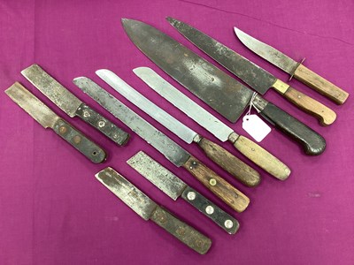 Lot 769 - Broad Point, Bread, and Other Knives,...