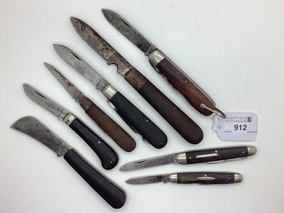 Lot 912 - Folding Pocket Knives, including Wostenholm, I....