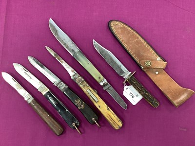 Lot 776 - Folding Knives, including Taylors Eye Witness,...