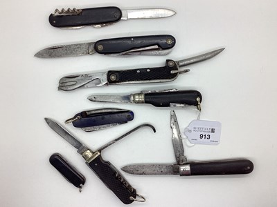 Lot 913 - Multi Tool Folding Pocket Knives, including...