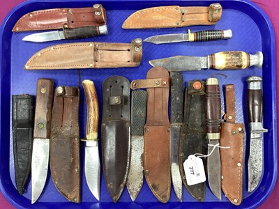 Lot 777 - Hunting and Other Knives, (rust).