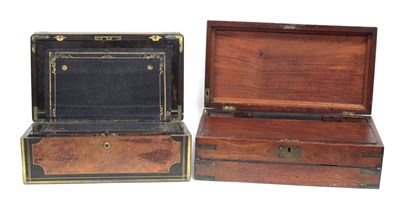 Lot 1419 - A Late XIX Century Mahogany and Brass Bound...