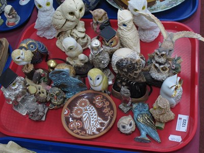 Lot 1223 - Resin Figures of Animals, painted wood figure...