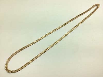 Lot 97 - A 9ct Gold Mariner Link Chain, 52cm long...