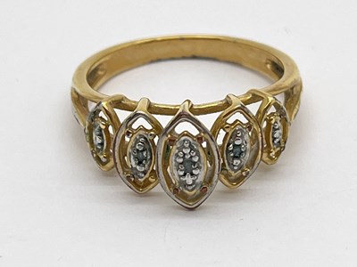 Lot 52 - A Five Stone Illusion Set Dress Ring,...