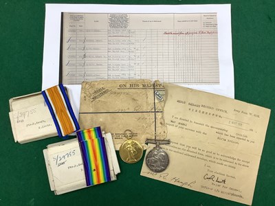 Lot 556 - WWI British Medal Duo Royal Scots, comprising...