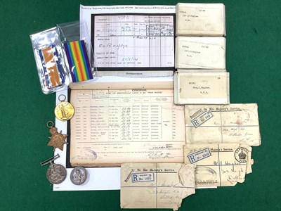 Lot 567 - WWI British Medal Trio Royal Field Artillery,...