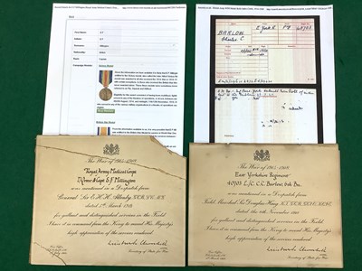 Lot 553 - WWI Era Mentioned in Despatch Certificates;...