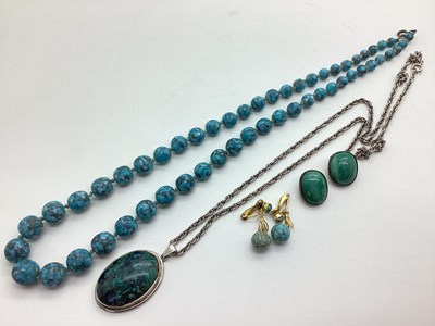 Lot 117 - A Graduated Hardstone Beaded Necklace,...