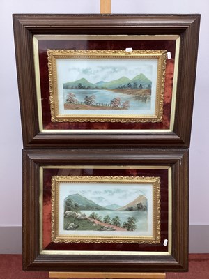 Lot 1233 - A Pair of Late XIX Century Pictures, painted...