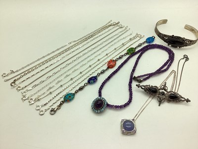 Lot 128 - An Assortment of "925" and Other Jewellery, to...