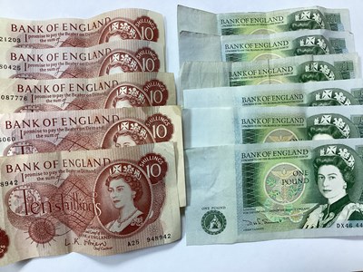 Lot 508 - Collection Of Thirty Mainly GB Banknotes,...