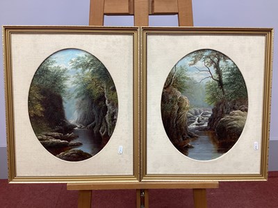 Lot 1227 - WILLIAM MELLOR (1851-1931) Streams in Wooded...