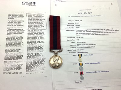 Lot 566 - WWI British Distinguished Conduct Medal Royal...