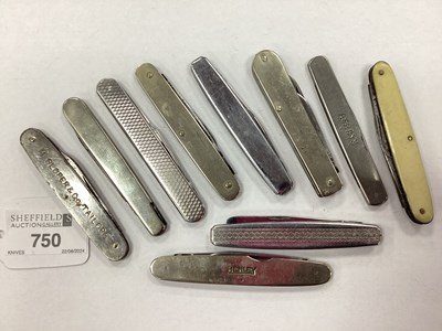 Lot 750 - A Collection of Assorted Penknives, including...