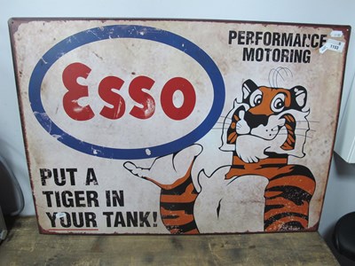 Lot 1153 - Esso Wall Sign "Put a Tiger in Your Tank",...