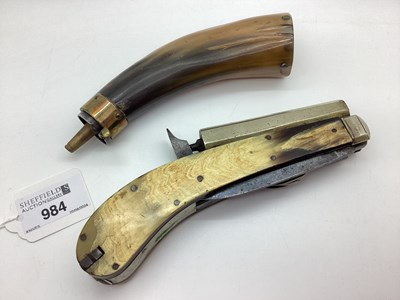 Lot 984 - James Rodgers Sheffield Percussion Knife...